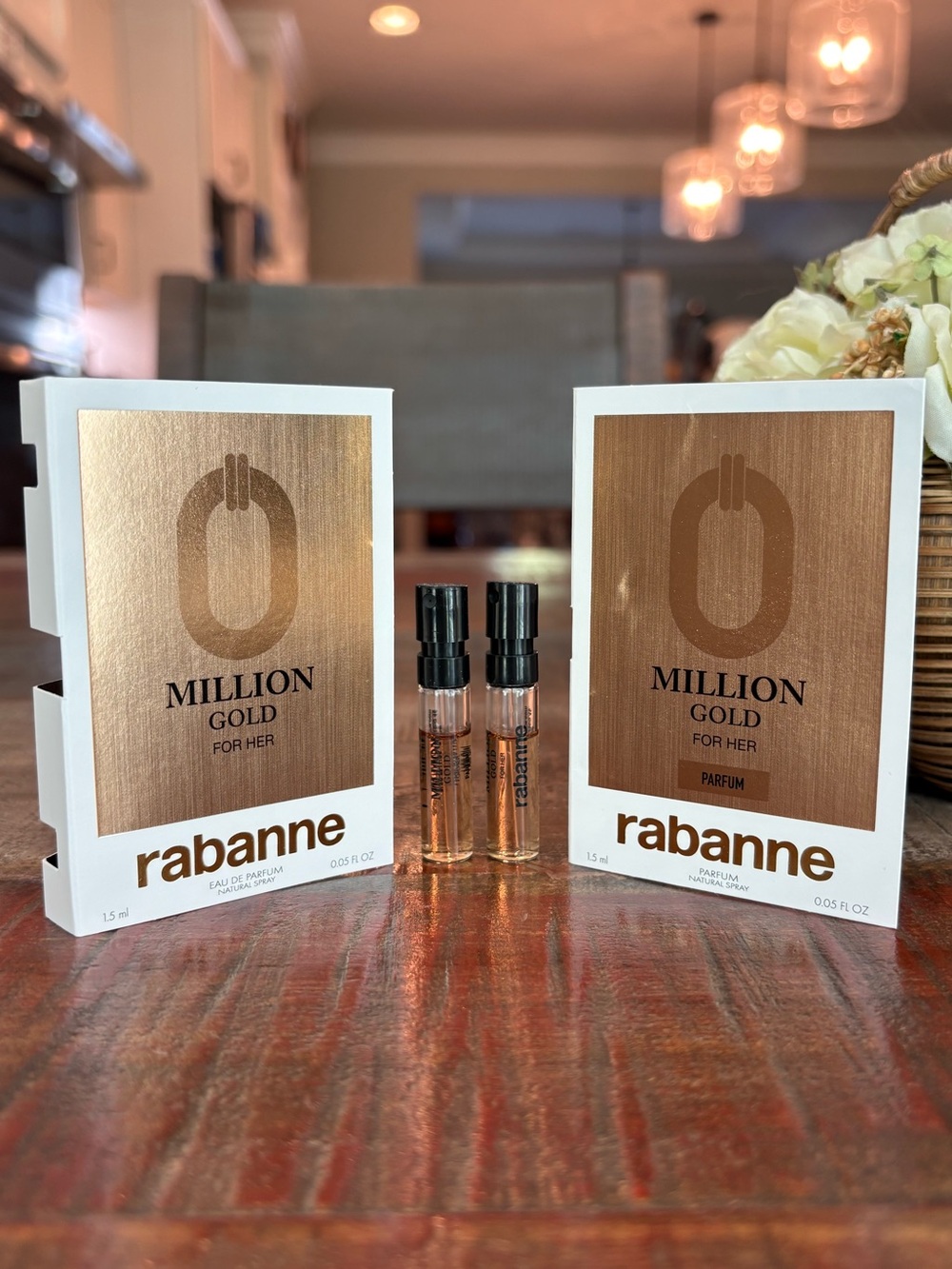 NEW Paco Rabanne MILLION GOLD for Her Fragrance SPRAY Sample DUO!